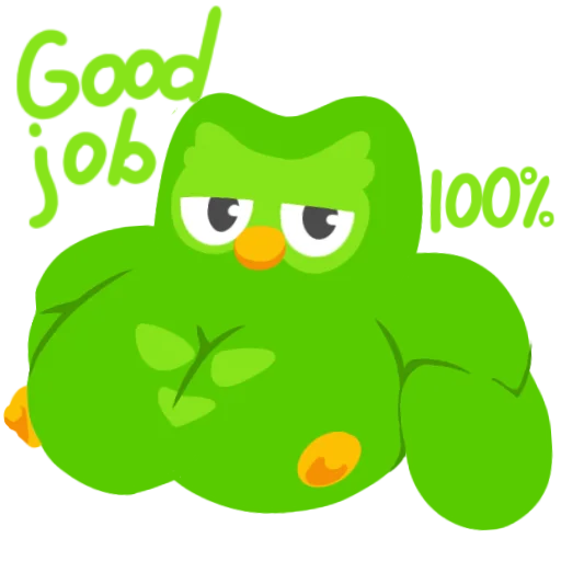 💪 Стикер «Duolingo» для Telegram