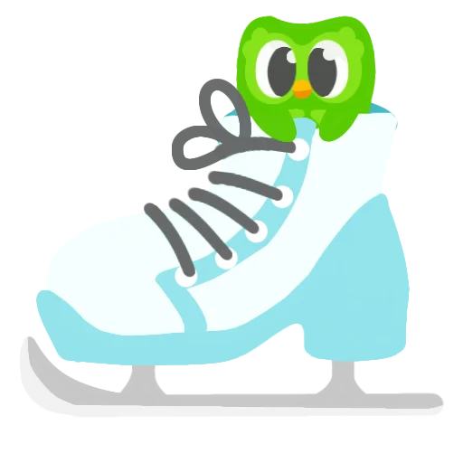 ⛸️ Стикер «Duolingo» для Telegram