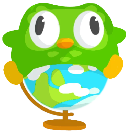 🌍 Стикер «Duolingo» для Telegram