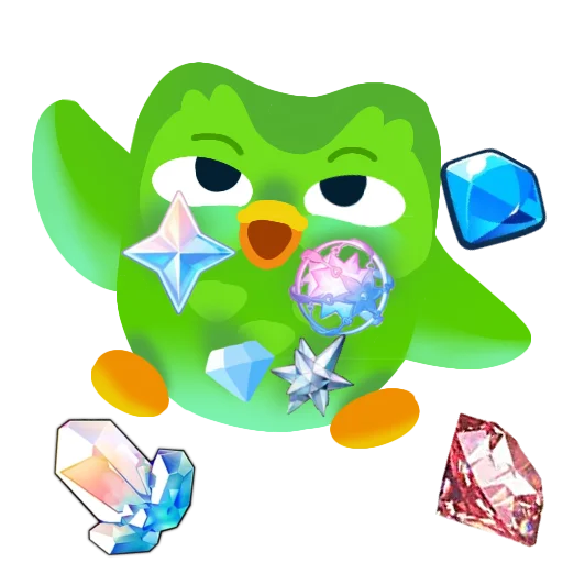 💎 Стикер «Duolingo» для Telegram