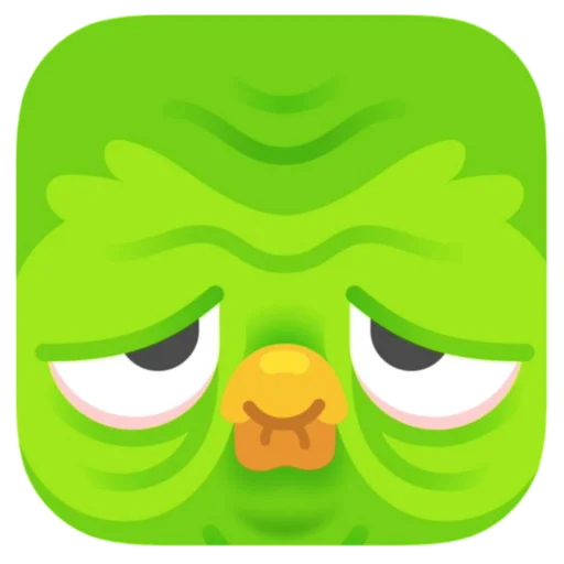 😖 Стикер «Duolingo» для Telegram