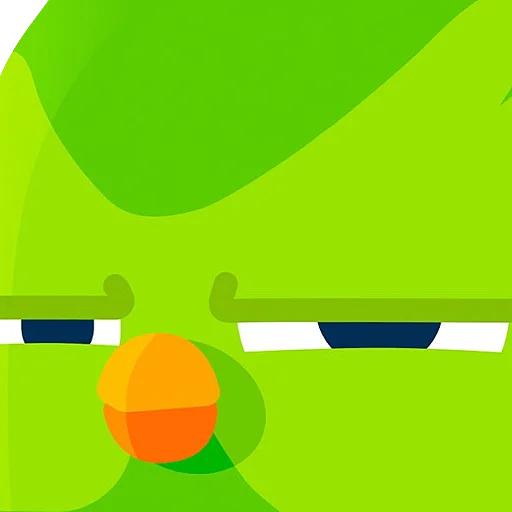 😑 Стикер «Duolingo» для Telegram