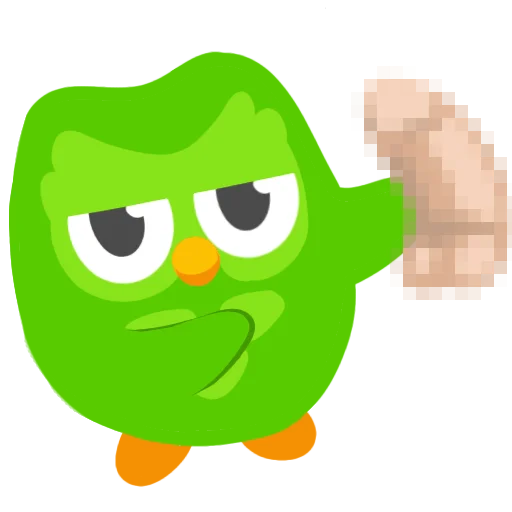 😏 Стикер «Duolingo» для Telegram
