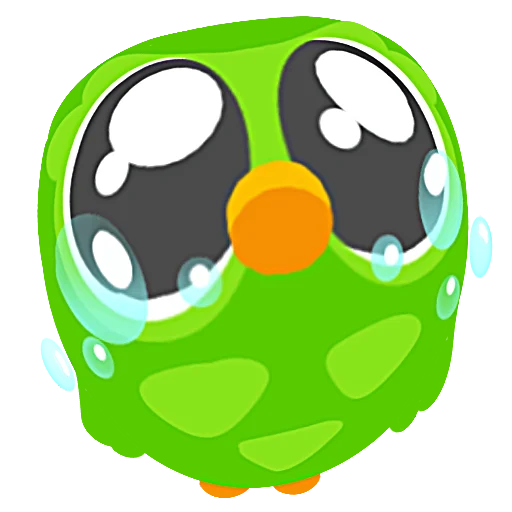 😭 Стикер «Duolingo» для Telegram