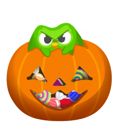 🎃 Стикер «Duolingo» для Telegram