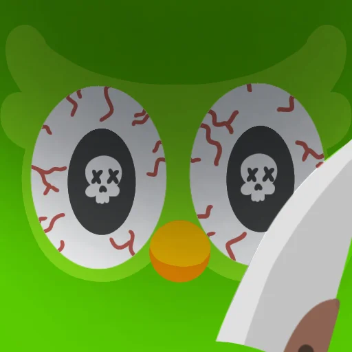💀 Стикер «Duolingo» для Telegram