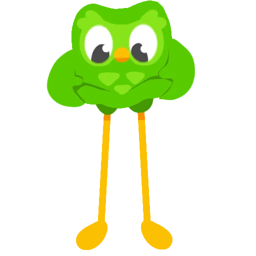 🩰 Стикер «Duolingo» для Telegram