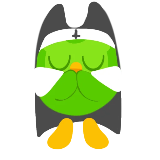 🙏 Стикер «Duolingo» для Telegram