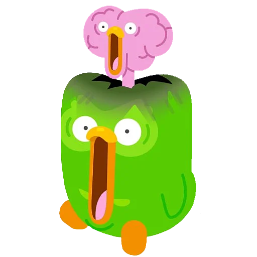 🤯 Стикер «Duolingo» для Telegram