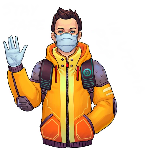 😷 Стикер «Utopia p2p crypto pack» для Telegram
