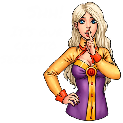 🤫 Стикер «Utopia p2p crypto pack» для Telegram