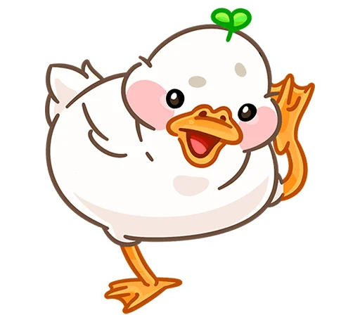 🤙 Стикер «Утошка без надписей» для Telegram