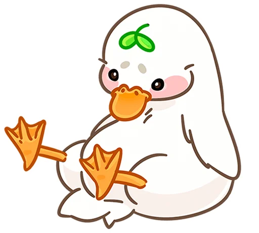 🐾 Стикер «Утошка без надписей» для Telegram