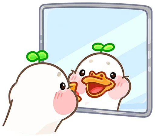 🤩 Стикер «Утошка без надписей» для Telegram