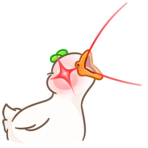😱 Стикер «Утошка без надписей» для Telegram