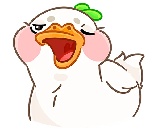 😉 Стикер «Утошка без надписей» для Telegram