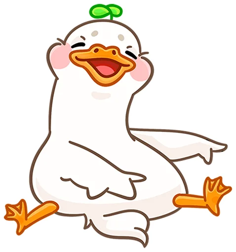🫵 Стикер «Утошка без надписей» для Telegram