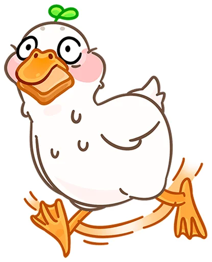 🏃‍♂ Стикер «Утошка без надписей» для Telegram