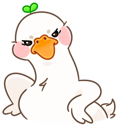 🤨 Стикер «Утошка без надписей» для Telegram