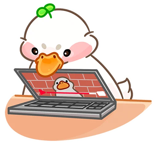 ❌ Стикер «Утошка без надписей» для Telegram