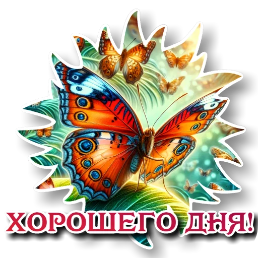 🐞 Стикер «УТРЕННЕЕ» для Telegram