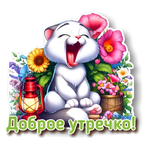 🧸 Стикер «УТРЕННЕЕ» для Telegram