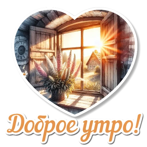 🖼 Стикер «УТРЕННЕЕ» для Telegram