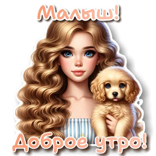 🧸 Стикер «УТРЕННЕЕ» для Telegram