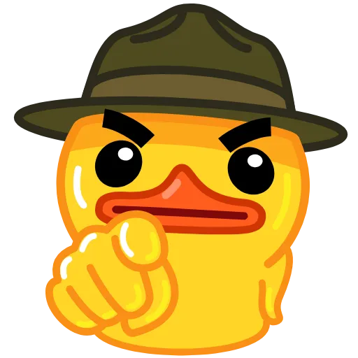 👮‍♀️ Стикер «Utya Duck 2» для Telegram