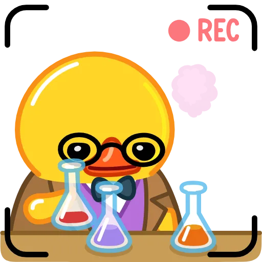 👨‍🔬 Стикер «Utya Duck 2» для Telegram