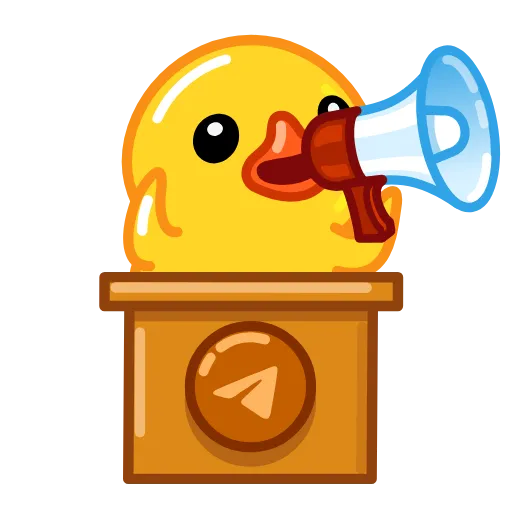 🗣 Стикер «Utya Duck 2» для Telegram