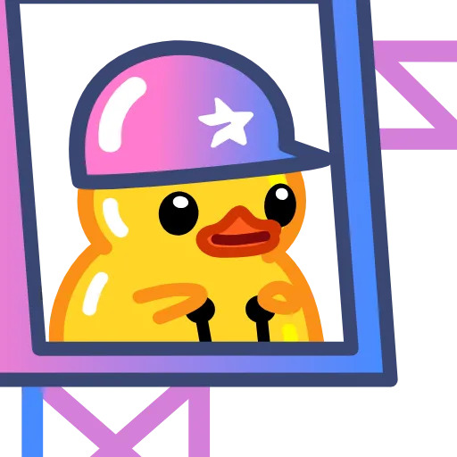 👷 Стикер «Utya Duck 2» для Telegram