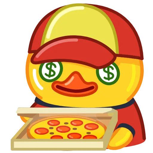 🍕 Стикер «Utya Duck 2» для Telegram