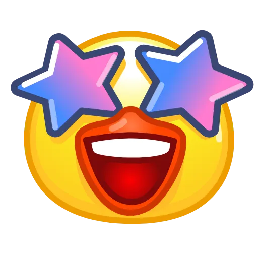 🤩 Стикер «Utya Emoji Pack» для Telegram