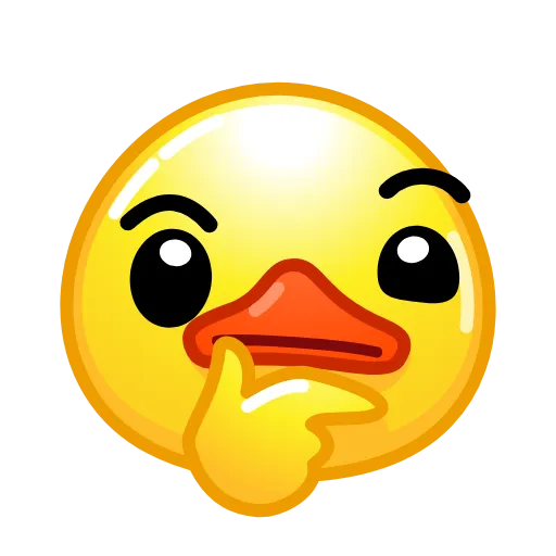 🤔 Стикер «Utya Emoji Pack» для Telegram