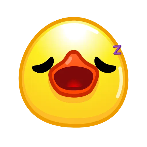 😴 Стикер «Utya Emoji Pack» для Telegram