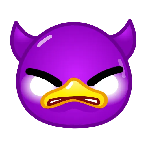 👿 Стикер «Utya Emoji Pack» для Telegram
