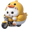 🏍 Эмодзи «Пушистые утята» для Telegram