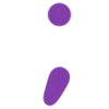 🔘 Эмодзи «Ultraviolet - фиолетовые буквы, цифры» для Telegram