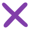 ❌ Эмодзи «Ultraviolet - фиолетовые буквы, цифры» для Telegram