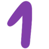 1⃣ Эмодзи «Ultraviolet - фиолетовые буквы, цифры» для Telegram