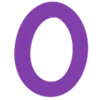 💙 Эмодзи «Ultraviolet - фиолетовые буквы, цифры» для Telegram