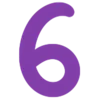 6⃣ Эмодзи «Ultraviolet - фиолетовые буквы, цифры» для Telegram