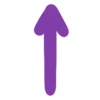 🔼 Эмодзи «Ultraviolet - фиолетовые буквы, цифры» для Telegram