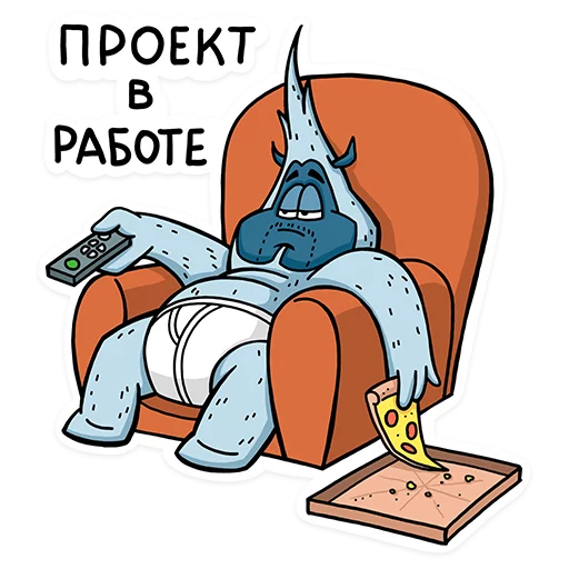 🍕 Стикер «Uwik» для Telegram