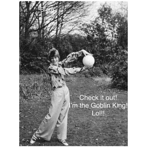 🏐 Стикер «David Bowie 4 Дэвид Боуи» для Telegram