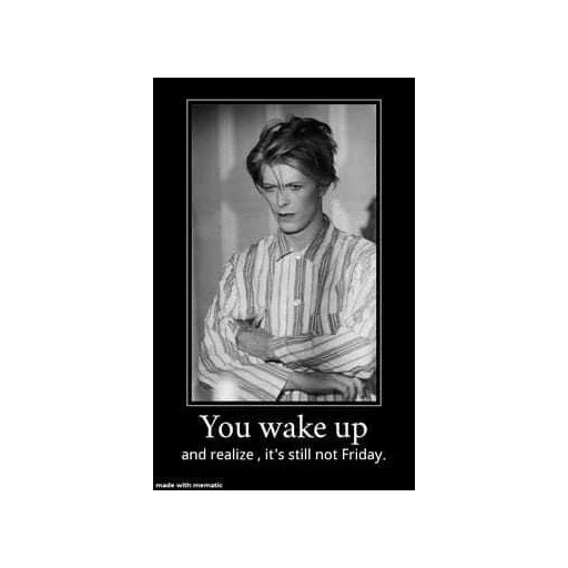 😠 Стикер «David Bowie 4 Дэвид Боуи» для Telegram