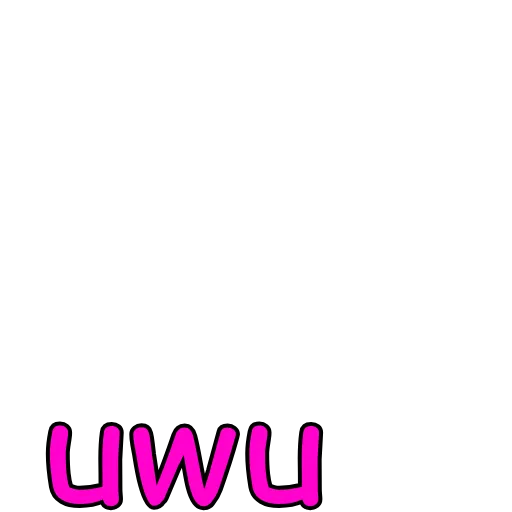 😄 Стикер «UWU» для Telegram