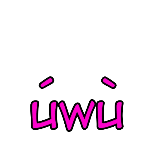 😄 Стикер «UWU» для Telegram