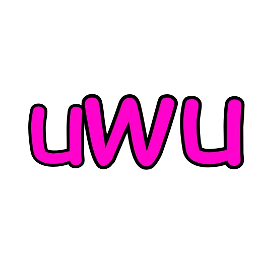 😄 Стикер «UWU» для Telegram